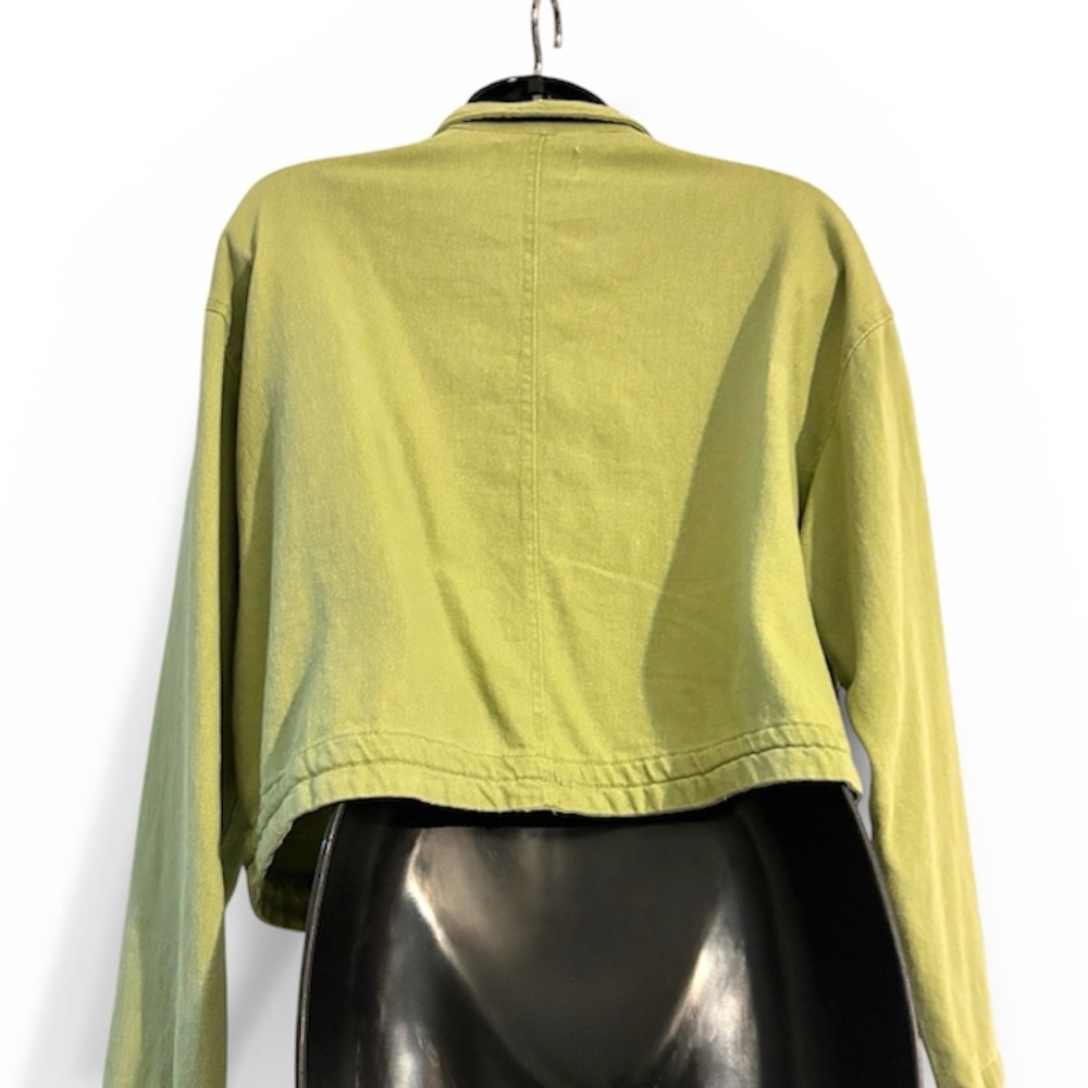 Vigoss Cropped Olive Utility Jacket - Picture 3 of 6